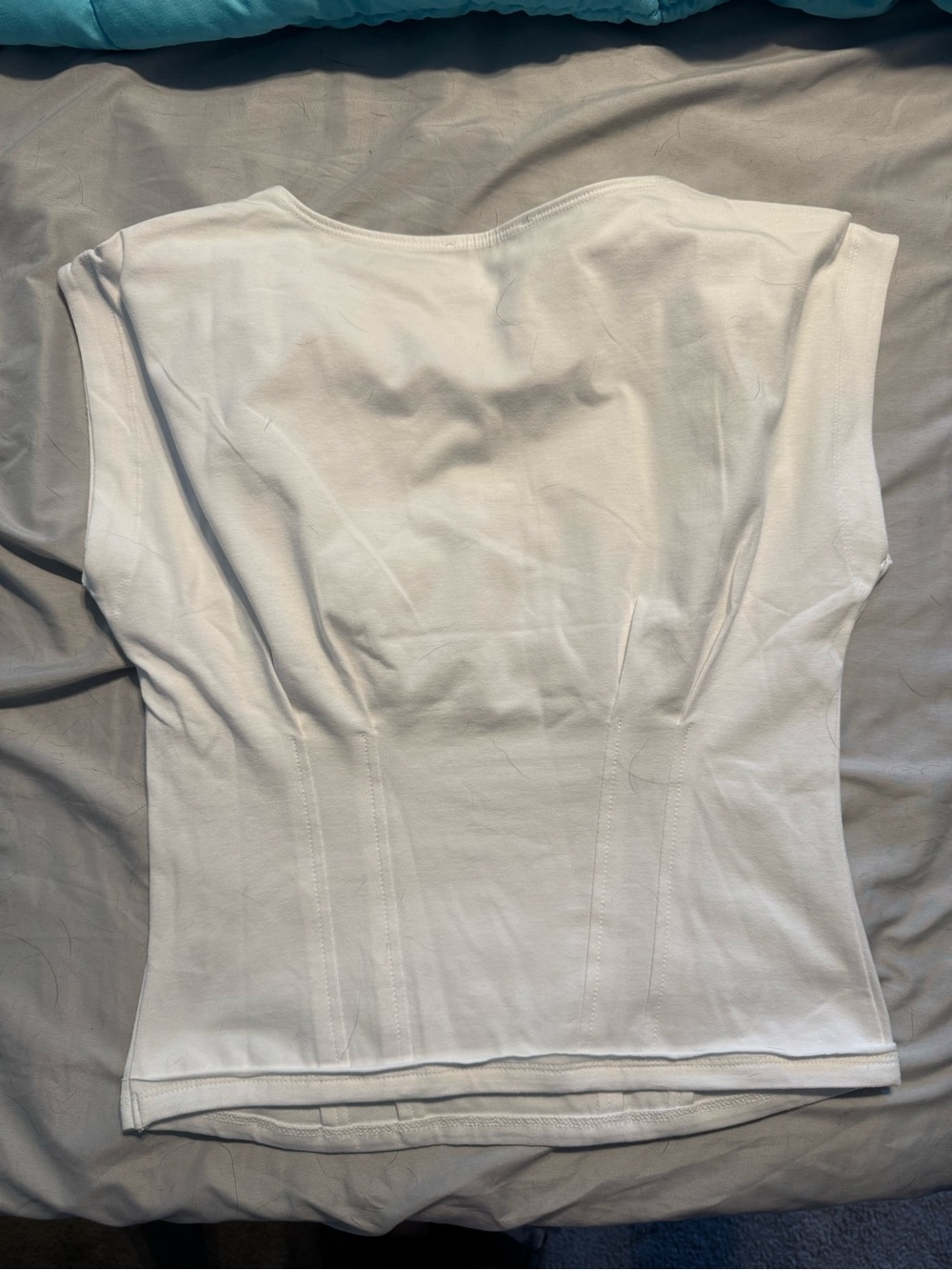 Zenana White Cap-Sleeve Tank Top